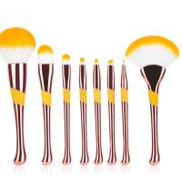 8PCS Makeup Brushes Set fan brush Handle Women Foundation Make up Brush Beauty Tools Kit