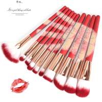 10Pcs Professional Thermal Discoloration Color Change Makeup Brushes Set