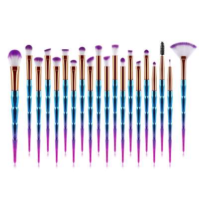 Free Sample High Quality Cosmetic Custom Logo Travel Crystal Natural Bamboo Goat Hair Unicorn Makeup Brush